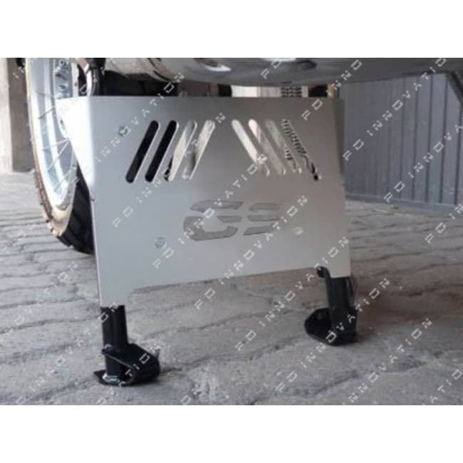 Placa protectora de caballete central compatible con BMW R1200GS LC 2013-2018 color plata