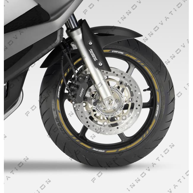 Wheel rim stripes with logos compatible with Honda Crossrunner