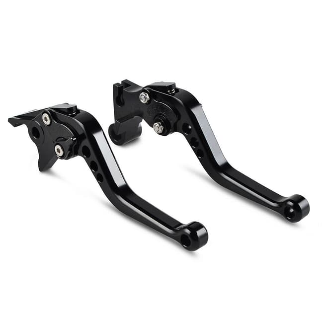RR Racing adjustable levers compatible with Kymco Xciting 250 / 300 / 400 / 500 black