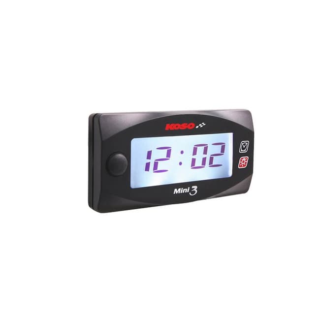 Koso digital clock with backlight