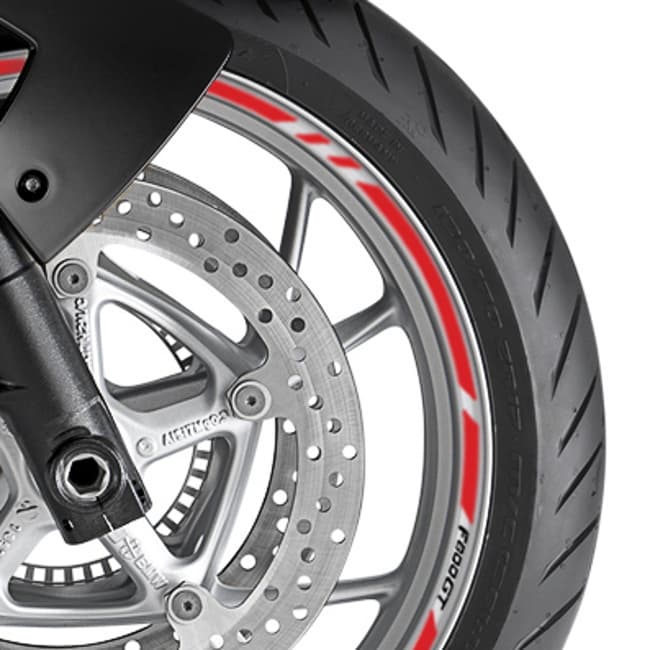 Wheel rim stripes with logos compatible with BMW F800GT 