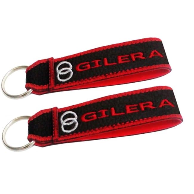 Porte-clés double face compatible avec Gilera (1 pièce)