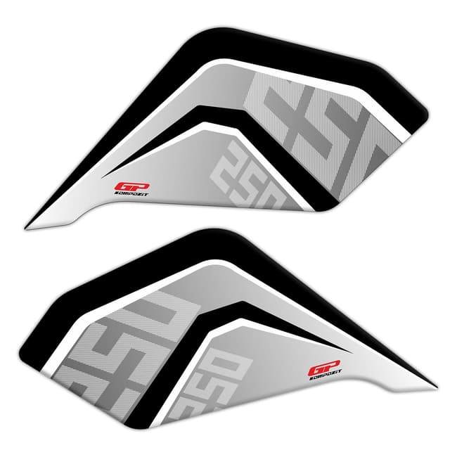 CF Moto 250NK '18-'22 beyaz ile uyumlu GPK tank pedi 3D seti