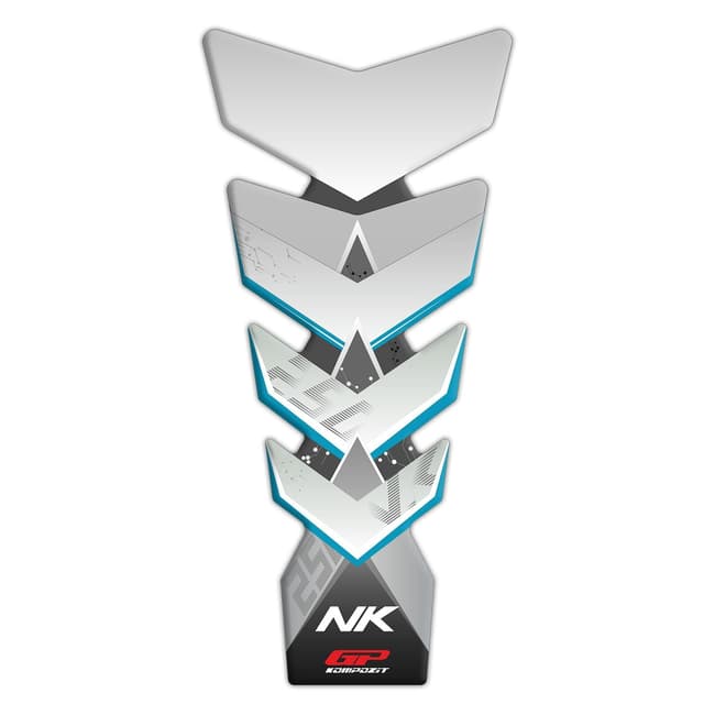 GPK tank pad 3D set for compatible with CF Moto 250NK '18-'22 light blue