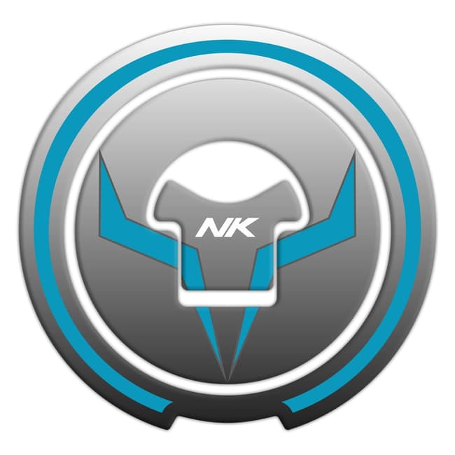 GPK tank pad 3D set compatible with CF Moto 250NK 2018-2022 light blue