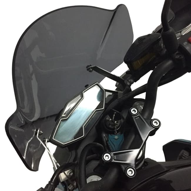 GPK vindruta kompatibel med CF Moto 400NK / 650NK 2017-2020 30cm (transparent)