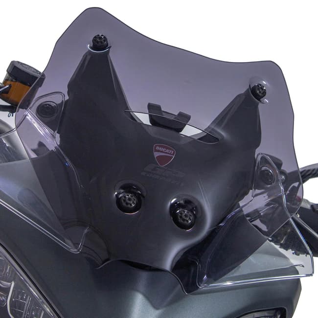 GPK Windschutzscheibe kompatibel mit Ducati Multistrada V4 2021-2024 39cm (Rauch)