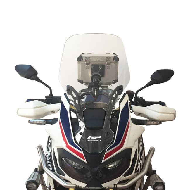 Para-brisas GPK compatível com Honda Africa Twin CRF1000L 2016-2019 47cm (transparente)