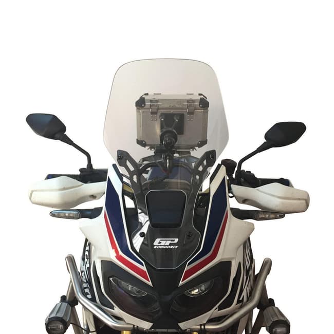 GPK windscreen compatible with Honda Africa Twin CRF1000L 2016-2019 49cm (transparent)