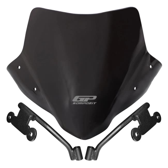GPK vindruta kompatibel med Honda CB500F 2013-2023 30cm (svart)
