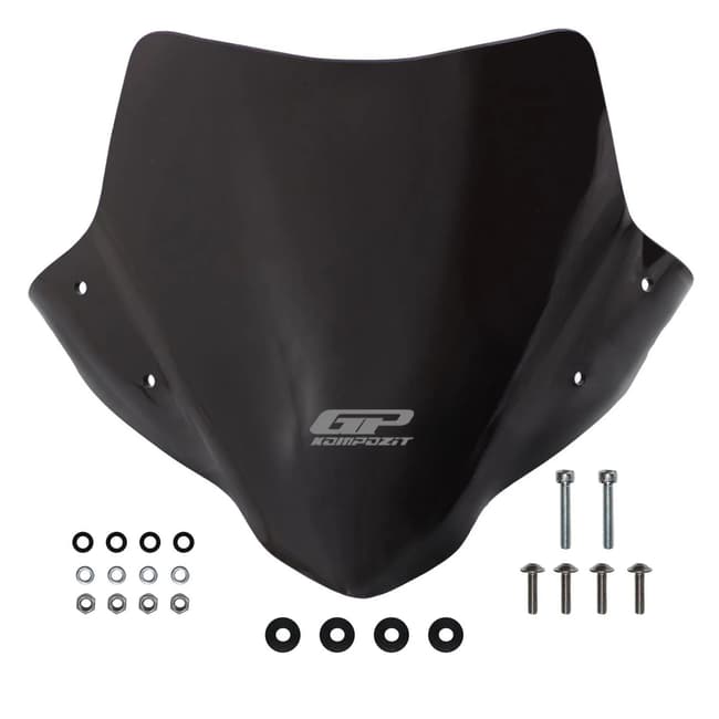 GPK vindruta kompatibel med Honda CB500F 2013-2023 30cm (svart)