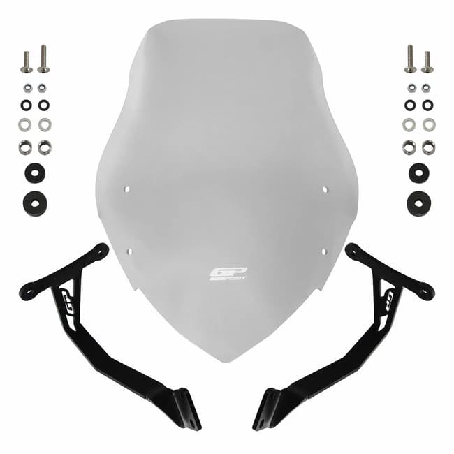 GPK windscreen compatible with Honda CB125F 2023-2024 48cm (transparent)