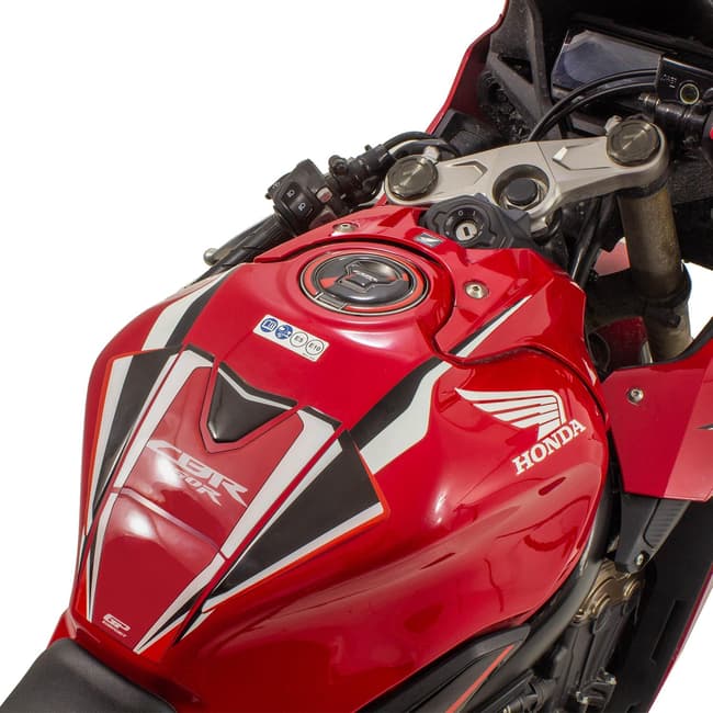 GPK tank pad 3D set compatible with Honda CBR650R 2019-2023 white / red