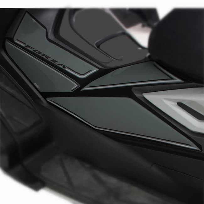 GPK 3D σετ πλαϊνά pads για Honda Forza 250 / 300 / 350 2018-2025 γκρι