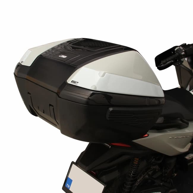 GPK top case stickers kit 3D compatible with Honda Forza 125 / 250 / 300 / 350 2018-2026 black / blue
