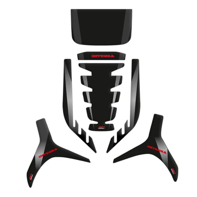 GPK tank pad 3D set compatible with Honda NC750D Integra 2014-2020 black / grey