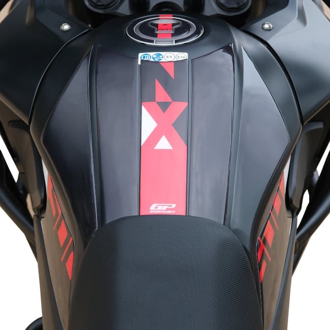 GPK tank pad set 3D compatible with Honda NX500 2025-2026 black / red