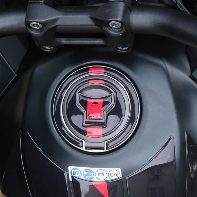 GPK tank pad set 3D compatible with Honda NX500 2025-2026 black / red