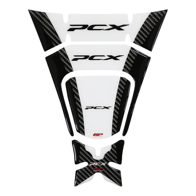 GPK tank pad 3D για Honda PCX 125 / 150 2018-2020 λευκό
