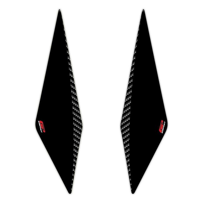 GPK front side 3D stickers compatible with Honda PCX 125 / 150 2018-2020 black / carbon (pair)