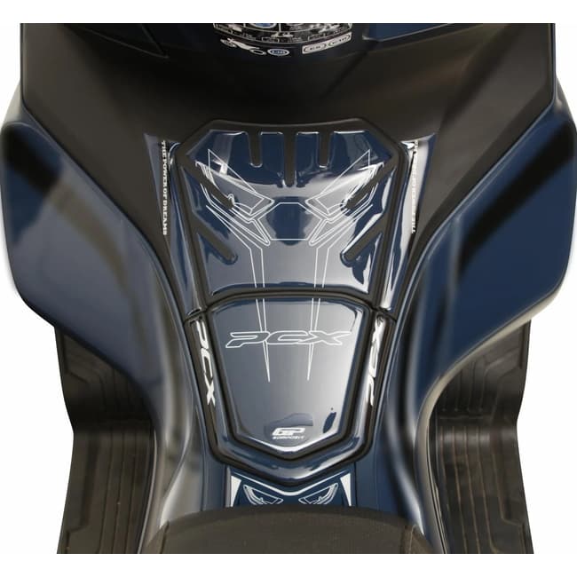 GPK tank pad 3D για Honda PCX 125 / 150 2021-2024 μπλε-λευκό-μαύρο