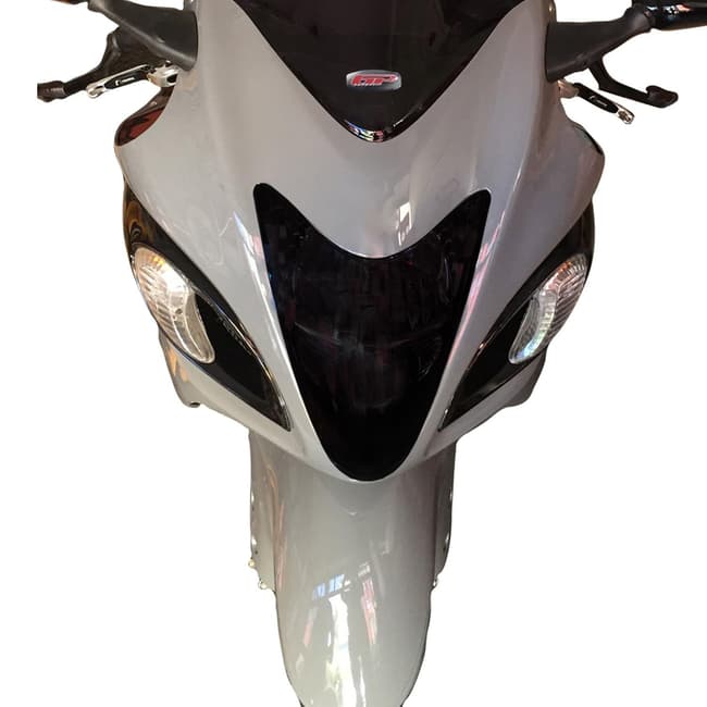 Protection de phare GPK compatible avec Suzuki GSXR 1300 Hayabusa 2001-2016 (fumée)