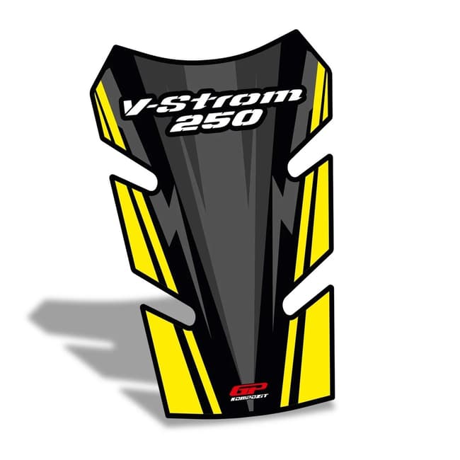GPK tank pad 3D compatible with Suzuki V-Strom DL250 2017-2020 yellow / black