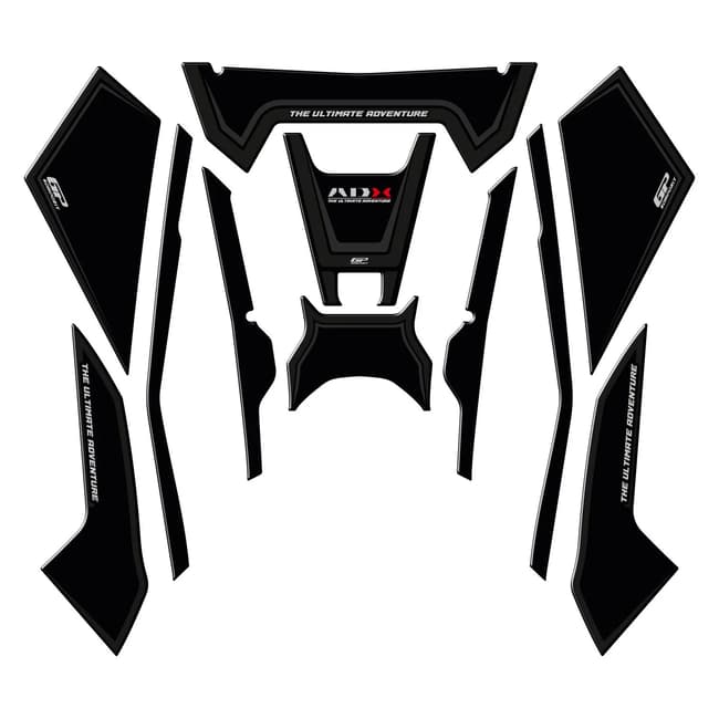 GPK foot board 3D stickers kit compatible with SYM ADX 125 2023-2024