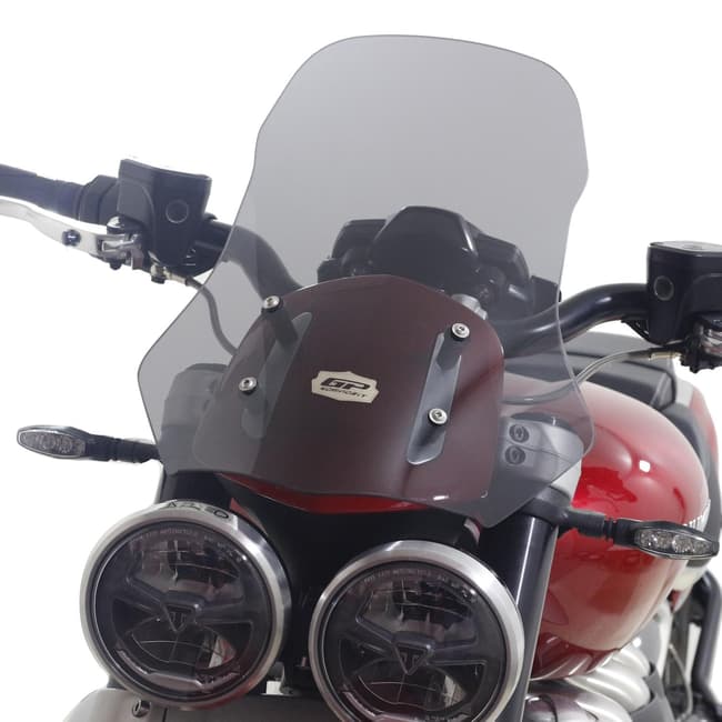 GPK vindruta kompatibel med Triumph Rocket 3 R / GT 2010-2024 46cm (rök)
