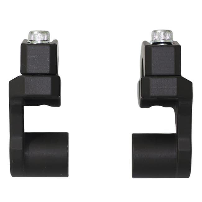 GPK universal pivoting risers for 22mm handlebars black | Moto Discovery