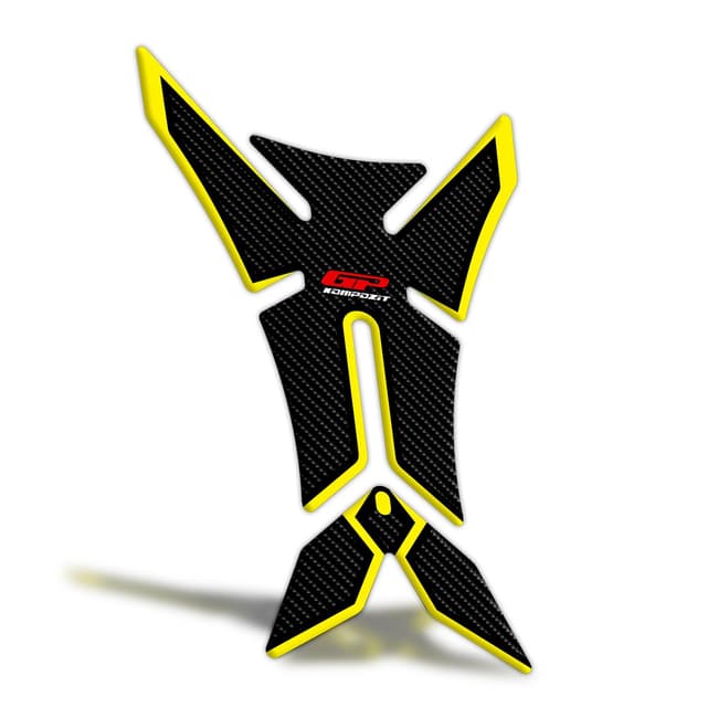 Protège-réservoir universel GPK 3D carbone/jaune