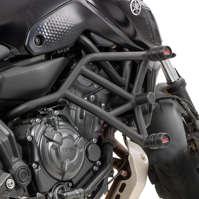 Protetor de motor GPK com almofadas de proteção compatíveis com Yamaha MT-07 2014-2024