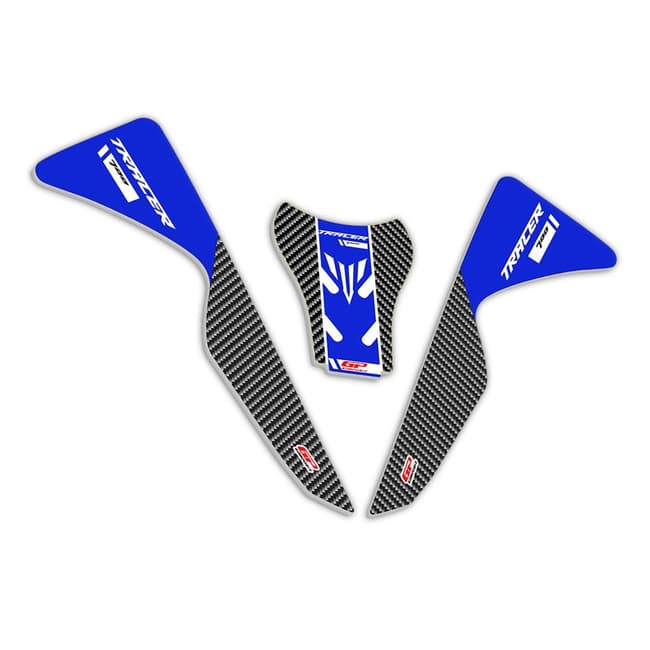 Protections de réservoir GPK 3D compatibles avec Yamaha Tracer 700 2020-2024 bleu