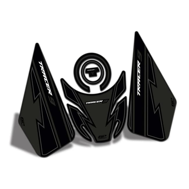 Protections de réservoir GPK 3D compatibles avec Yamaha Tracer 9 2021-2024, noir-gris