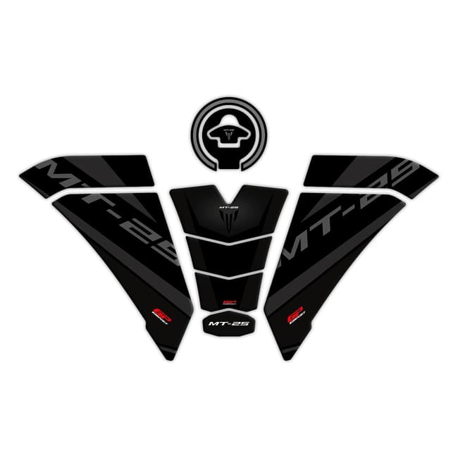 GPK σετ 3D προστατευτικά ρεζερβουάρ για Yamaha MT-25 2020-2026 μαύρο