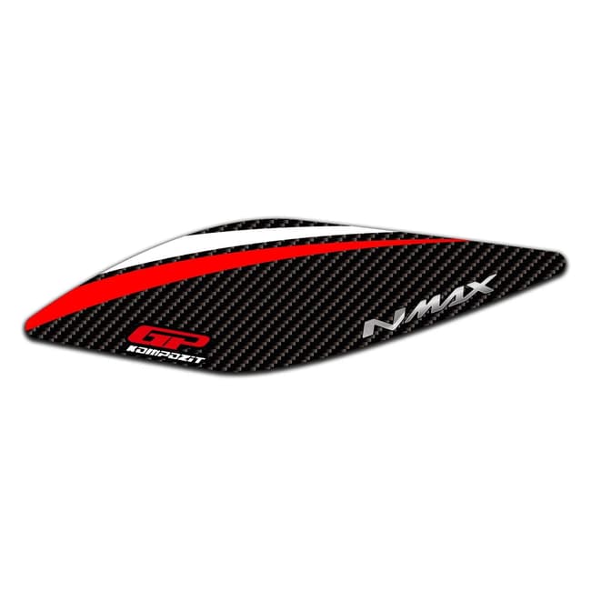 GPK 3D air filter cover sticker compatible with Yamaha NMAX 125 / 155 2021-2025 black / red