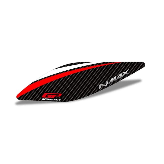GPK 3D air filter cover sticker compatible with Yamaha NMAX 125 / 155 2021-2025 black / red