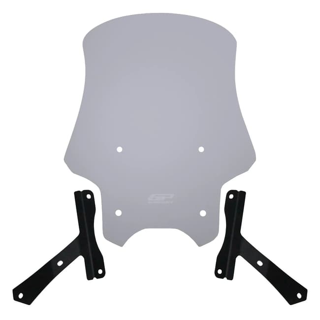 GPK windscreen compatible with Hero X-Pulse 200 2020-2024 49cm (fume)