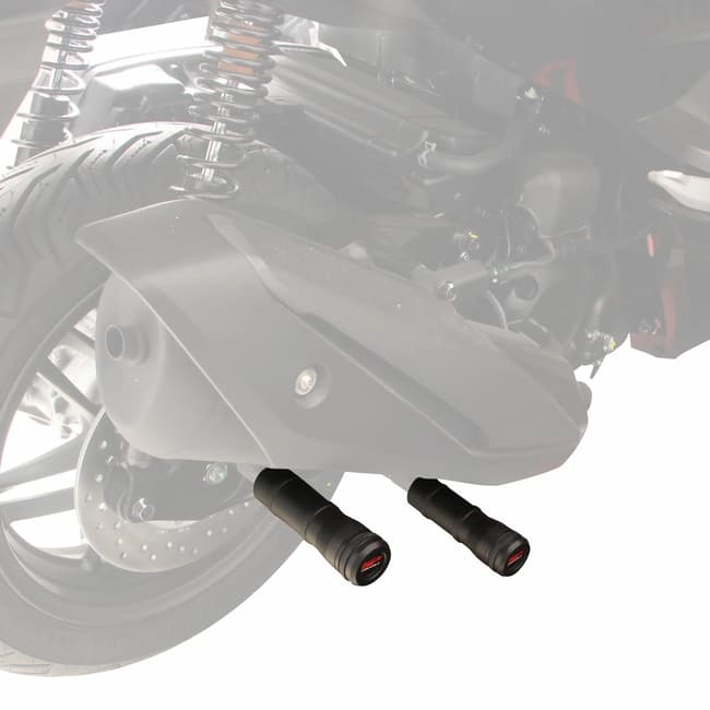 GPK exhaust crash protectors compatible with Honda Forza 250 / 350 2018-2026