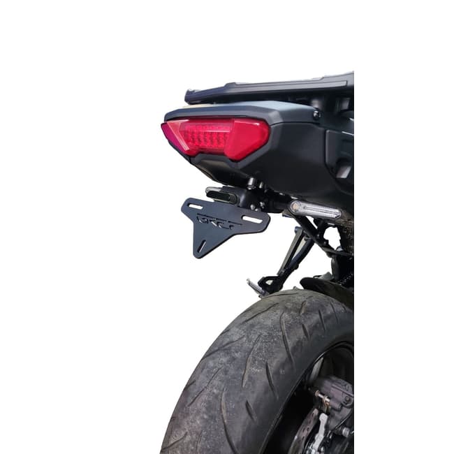 GREF license plate holder compatible with Yamaha Tracer 900 GT 2018-2020 (only GT version) (with flip-up button)