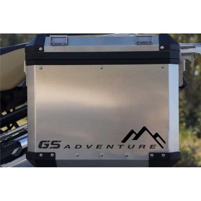 Side cases decals compatible with BMW R1200GS Adventure (2 pc.) black