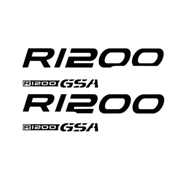 Reservoir logos kit compatible with BMW R1200GS Adventure black