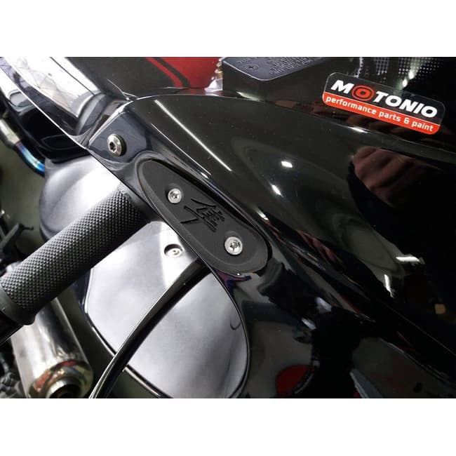Base De Rétroviseur Moto Pour Suzuki GSX-R600 GSX-R750 GSX-R1000 Hayabusa – Cache Ailettes Latérales En Aluminium Noir – Remplacement Style Racing