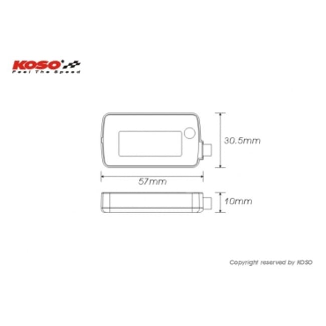 Koso mini style digital water temperature thermometer 