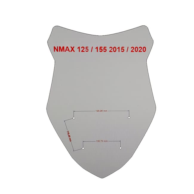 GPK windscreen compatible with Yamaha NMAX 125 / 155 2015-2020 54cm (fume)