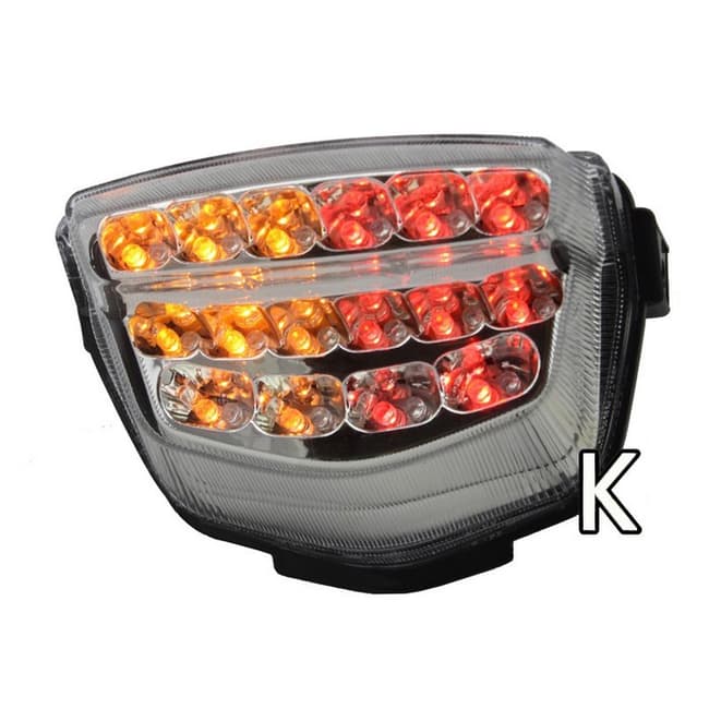 Feu arrière LED WFO avec clignotants intégrés compatible avec Honda CBR1000RR 2008-2016
