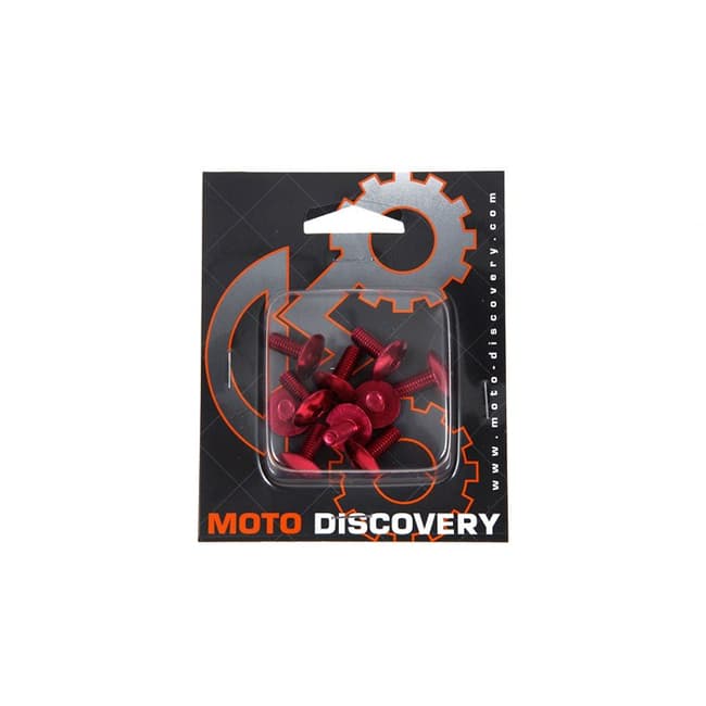 Βίδες αλουμινίου κόκκινες Μ6 x 20mm