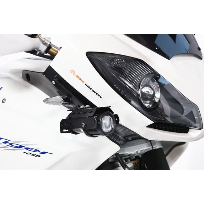 Fog lights kit with mounting brackets compatible with Triumph Tiger 1050 2007-2012