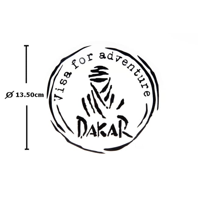 Adesivo Logo Dakar Serbatoio Valigie Codone Casco - Foto 10