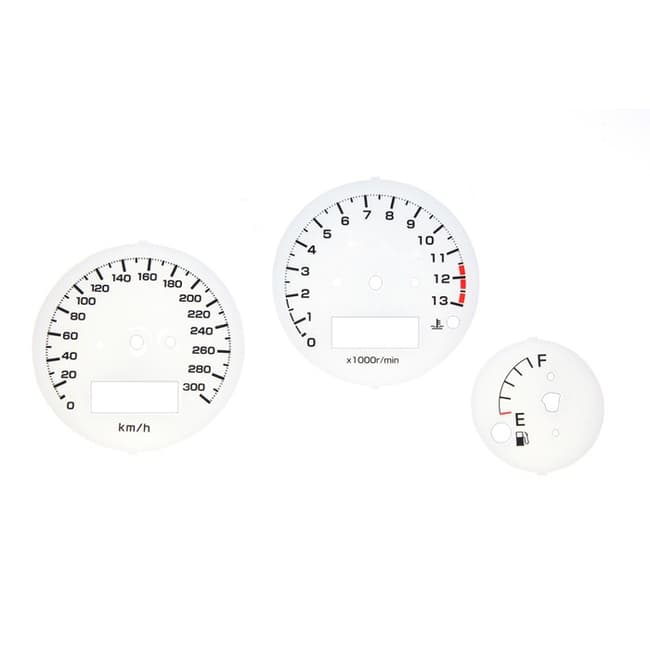Witte snelheidsmeter en toerenteller, compatibel met Yamaha FZS1000 Fazer 2001-2005